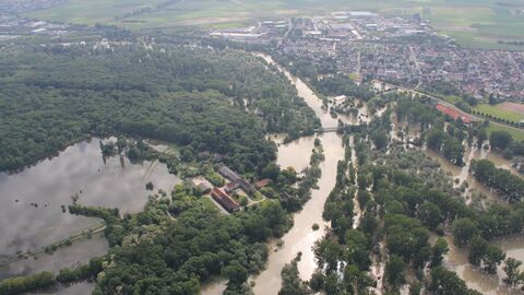 Überflutung im Jahr 2013