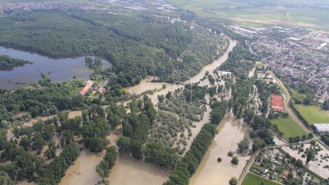 Überflutung im Jahr 2013