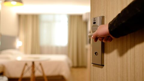 Tourismus Blick in ein Hotelzimmer