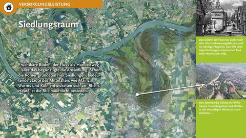 Siedlungsraum Fruchtbare Böden, der Fluss als Handelsweg - alles das begünstigte die Ansiedlung.